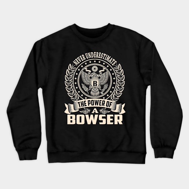 BOWSER Crewneck Sweatshirt by Darlasy